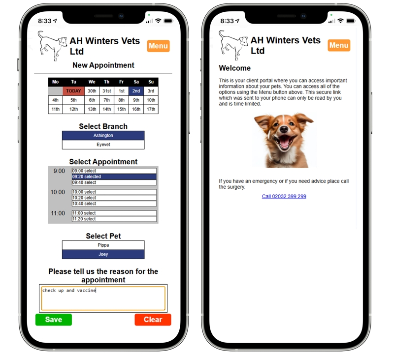 Invoice and Consent Forms in the Portal